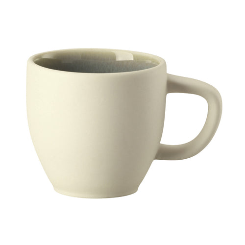 Espresso Cup, 3 oz., 2-1/3'', with handle,stoneware/reactive glaze, Rosenthal, Junto, aquamarine