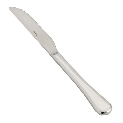 Luna Dinner Knife, 9-1/2'', serrated, 13/0 stainless steel, mirror finish