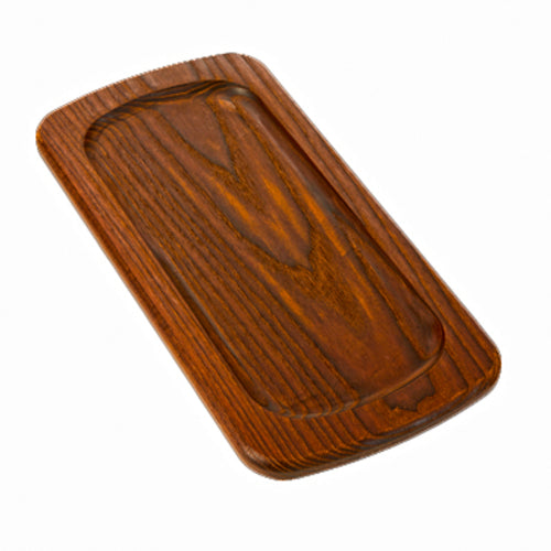 Serving Board, 14''L x 7''W x 3/4''H, rectangular, rimmed, ash wood (hand wash only)