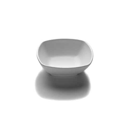 Bowl, 6 oz., 5'' x 1-5/8''H, square, BPA free, melamine, white, Zen