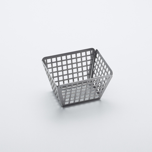 Fry Basket, 5''L, rectangular, nestable, stainless steel