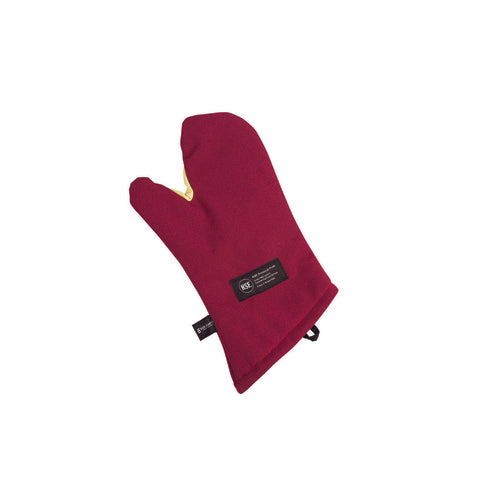 Cool Touch Flame Conventional Style Oven Mitt, 15'', temperature range: up to 535F (280C) for 30 seconds, heavy duty, red, CE compliant, NSF
