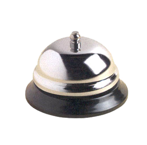 Call Bell, 3-3/8'' dia., nickel plated stainless steel