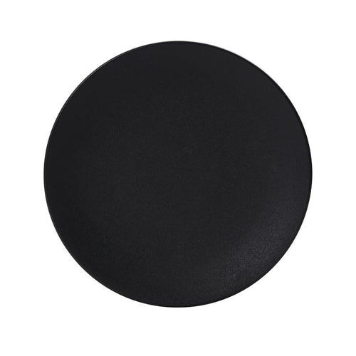 8-inch round black coupe plate, Winterfell