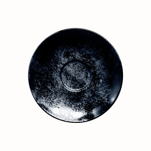 Karbon Saucer, 6-3/4'' dia., round, for KR116CU23, KR116CU20 and KRNNBW12,  porcelain, black