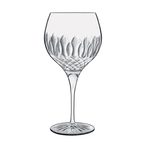 Gin Glass, 22 oz., 4-1/4'' dia. x 8-3/4''H, crystal glass, Diamante by Luigi Bormioli