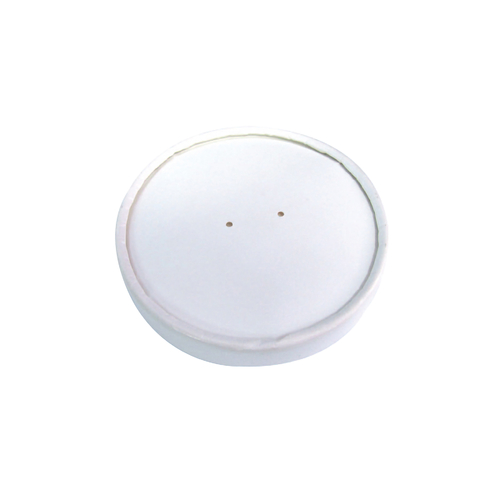 Lid, Vented Paper Lid for 210SOUP8 & 210SOUPK8K, D:3.54in, paper, white