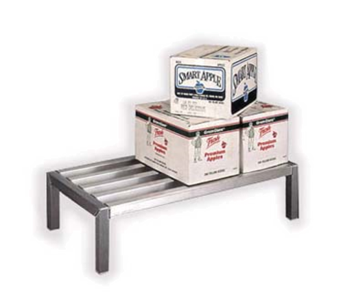Lifetime Series Dunnage Rack, 48''W x 36''D x 12''H, all welded aluminum construction, high-tensile extruded 2'' x 2'' x 0.100'' wall tubing, welded aluminum caps on feet, weight capacity 4000 lbs., NSF, Made in USA