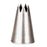 Decorating Tubes/Pastry Tips, set of 6, 3/4'' dia., star, size 18, seamless 18/10 polished stainless steel