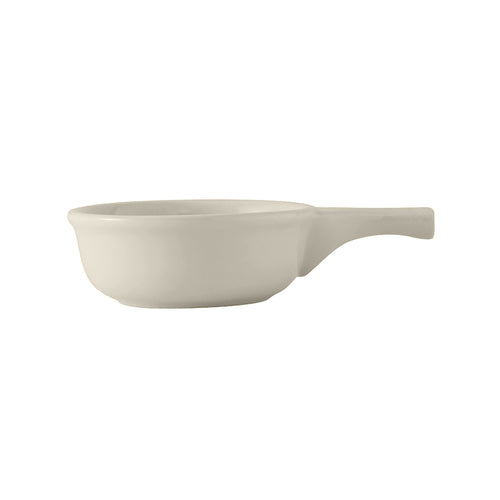 French Casserole Dish, 10 oz., 7-3/8'' x 4-7/8'' x 2''H, oven proof, fully vitrified, lead-free, ceramic, DuraTux, American White/Eggshell
