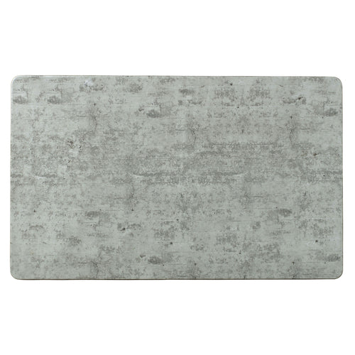 Platter, 21'' x 12-3/4'', rectangular, melamine, Creations, Concrete