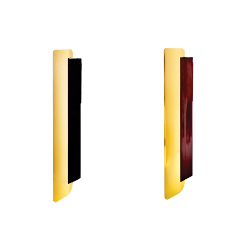 Waiter's Crumb Scraper, 5-1/2'' overall length, ABS plastic fingertip ledge handle, built in pocket clip, gold anodized blade